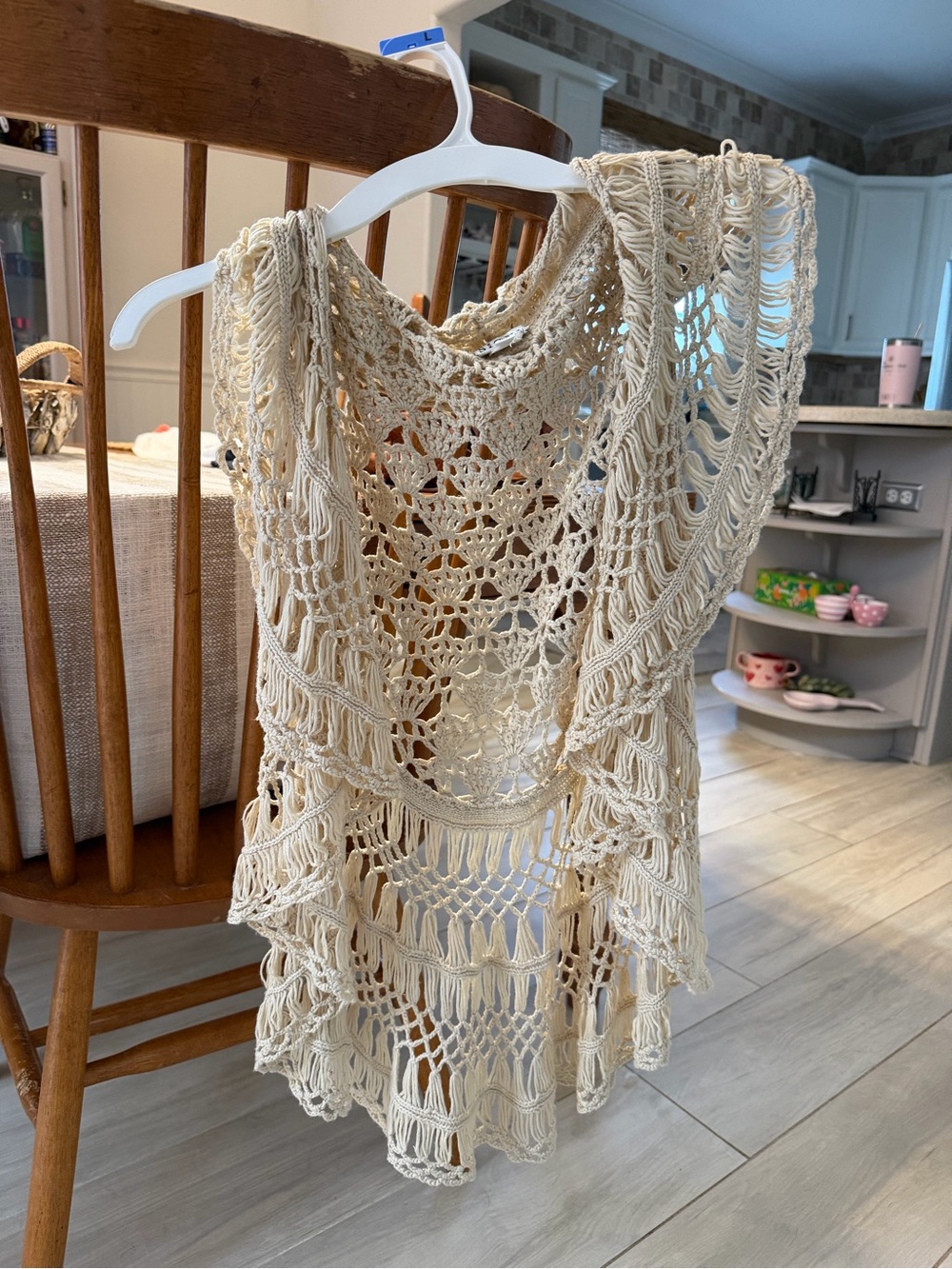 Sioni women’s Crochet shrug/ vest.